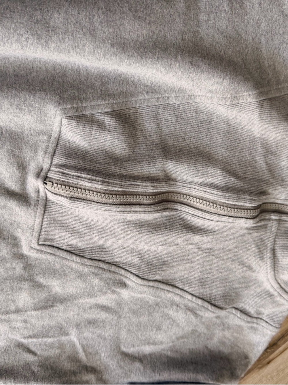 Maternity Jogger Pants and sweater in Light Gray - Picture 7 of 11